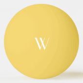 黄色のモノグラム 卓球ボール (裏面)