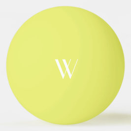 黄色のモノグラム 卓球ボール