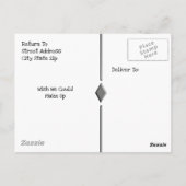 黄色のユリの花 ポストカード (裏面)