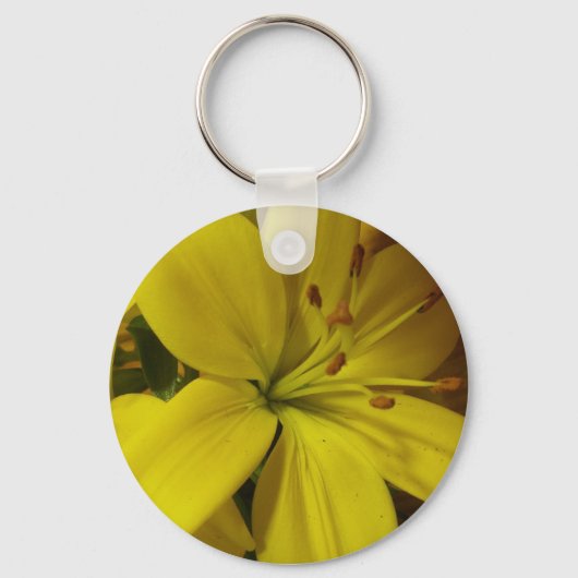 黄色のユリキーチェーン キーホルダー (正面)