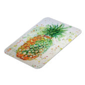 黄色のライム パイナップル フルーツ アート 水彩 マグネット (左側)