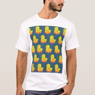 黄色のラバーダック、かわいい、シームレスなパターン。 Tシャツ