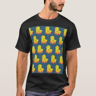 黄色のラバーダック、かわいい、シームレスなパターン。 Tシャツ