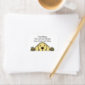 黄色のラブラドールあなたを見て ラベル (インサイチュ)