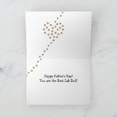 黄色のラブラドールとパパ カード (内部)