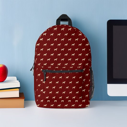 黄色のラブラドールドッグパタパーソナライズされたーン プリントバックパック