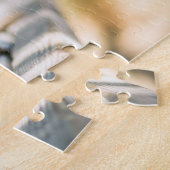 黄色のラブラドールレイアウト ジグソーパズル (側面)