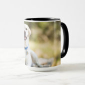 黄色のラブラドールレイアウト マグカップ (正面右)