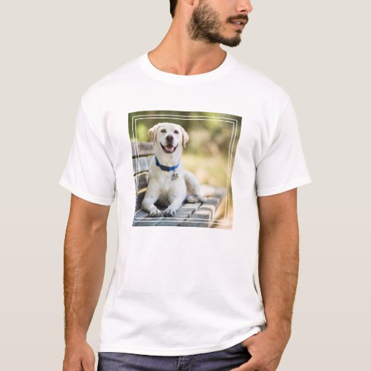 黄色のラブラドールレイオンベンチ Tシャツ (正面)