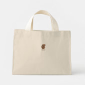 黄色のラブラドールretrever犬のポートレートおもしろいスローガン ミニトートバッグ (裏面)