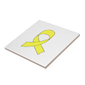 黄色のリボンのイラスト タイル (側面)