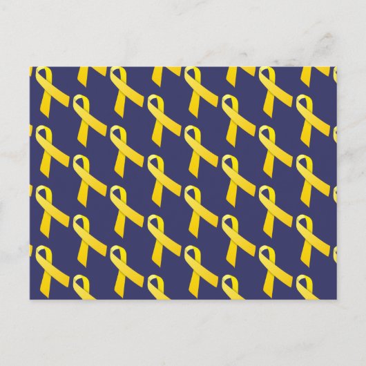 黄色のリボン ポストカード (正面)