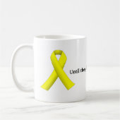 黄色のリボン(彼らがすべてホーム来まで)マグカップ コーヒーマグカップ (左)