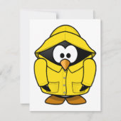 黄色のレインコート招待状 招待状 (正面)