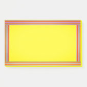 黄色のレインボー縁どPos-itノート ポストイット (正面)