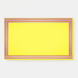 黄色のレインボー縁どPos-itノート ポストイット