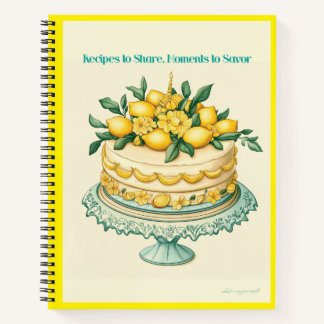 黄色のレシピ本 ノートブック