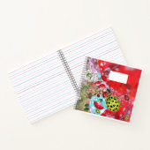 黄色のレディバグのABCアルファベット練習帳 ノートブック (内部)