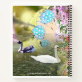 黄色のレディーバグABC文字トレーシングノートブック ノートブック (裏面)