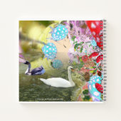 黄色のレディーバグABC文字トレーシングノートブック ノートブック (裏面)