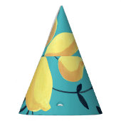 黄色のレモンガッシュターコイズ。 パーティーハット (左)