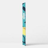 黄色のレモンガッシュターコイズ。 Case-Mate iPhoneケース (裏面 / 右)