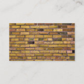 黄色のレンガ壁 名刺 (正面)