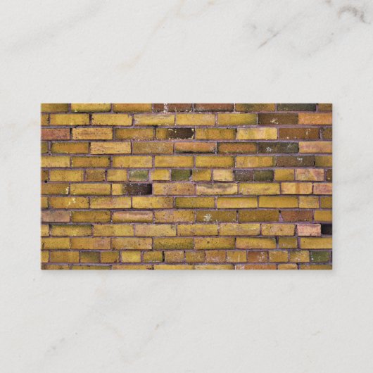 黄色のレンガ壁 名刺 (正面)