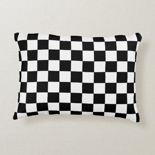 黄色のレースカー: レジ係の旗 アクセントクッション (裏面)