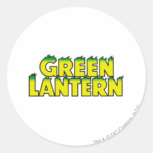 黄色のロゴの炎 ラウンドシール (正面)