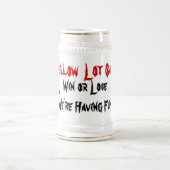 黄色のロットは骨組マグを猛烈に非難します ビールジョッキ (中央)