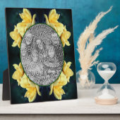 黄色のローズトリオ独自の写真を作成 フォトプラーク (側面)