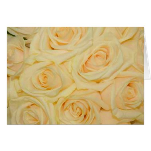 黄色のローズノートカード (正面横)