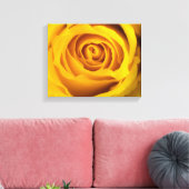黄色のローズフォトキャンバス印刷 キャンバスプリント (インサイチュ (リビング))