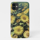黄色のワイルドフラワーの水彩画フィールド Case-Mate iPhoneケース (裏面)