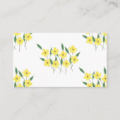 黄色のワイルドフラワーキャンディゲームの数を推測 エンクロージャーカード (裏面)