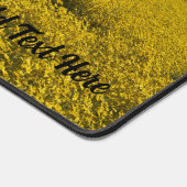 黄色のワイルドフラワーフィールドの風景 デスクマット (コーナー)