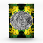 黄色のワイルドフラワーフレーム独自のフレームを作成 フォトブロック (正面)