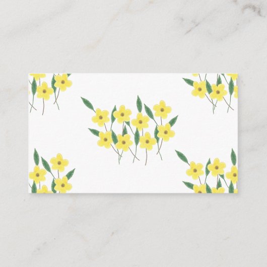 黄色のワイルドフラワーママの腹のゲームはどれくらい大きい エンクロージャーカード (裏面)