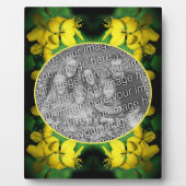 黄色のワイルドフラワー独自の写真を作成 フォトプラーク (正面)