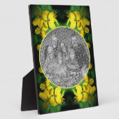 黄色のワイルドフラワー独自の写真を作成 フォトプラーク (側面)