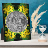 黄色のワイルドフラワー独自の写真を作成 フォトプラーク (側面)