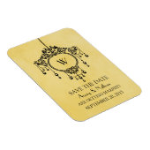 黄色のヴィンテージシャンデリア日付磁石の保存 マグネット (右側)