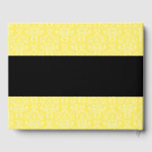 黄色のヴィンテージパタ結婚ーン ゲストブック (裏面)