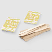 黄色の一時停止祈クリスチャンを進める ハンドファン (組立なし)