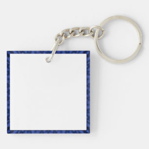 黄色の万華鏡のように千変万化するパターンで青のアヒル キーホルダー