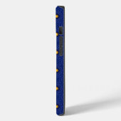 黄色の万華鏡のように千変万化するパターンで青のアヒル Case-Mate iPhoneケース (裏面 / 左)