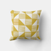 黄色の三角形：線形シームレスパターン。 クッション (裏面)