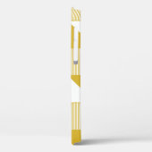 黄色の三角形:線形シームレスパターン。 Case-Mate iPhoneケース (裏面 / 左)