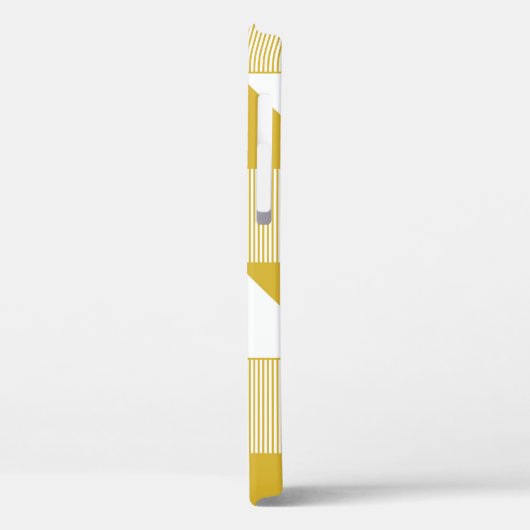 黄色の三角形:線形シームレスパターン。 Case-Mate iPhoneケース (裏面 / 左)